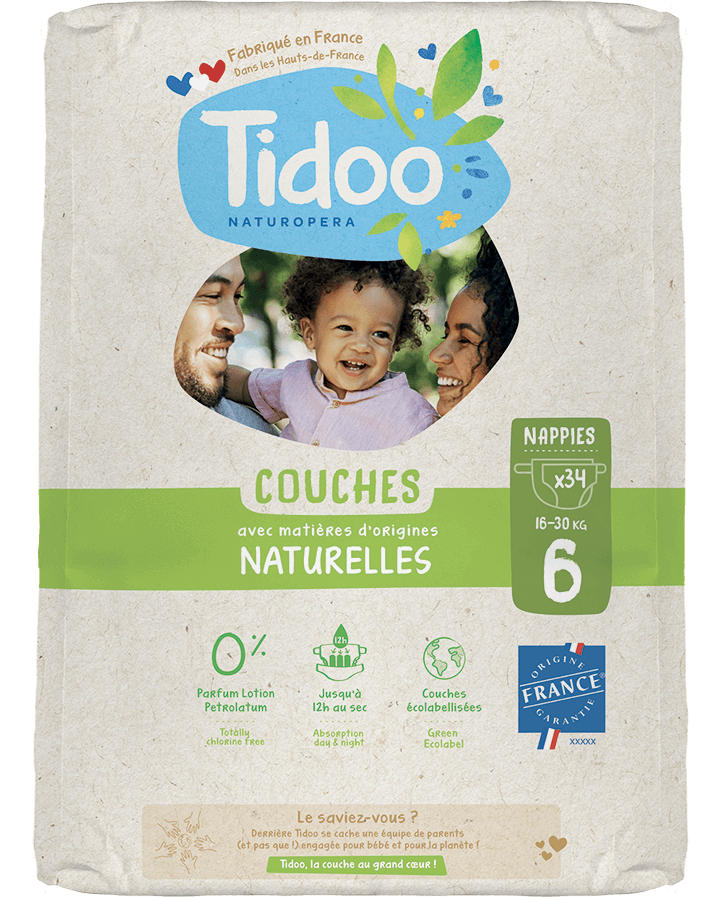 Tidoo Couches T6 jumbo pack 16-30kg 34pièces